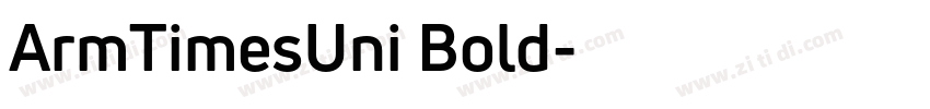 ArmTimesUni Bold字体转换